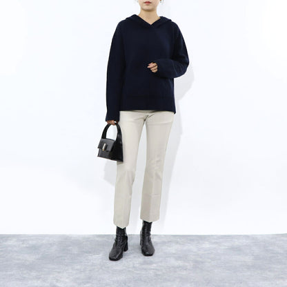 Max Mara ニット ネイビー ニット フード付き セーター 19361121