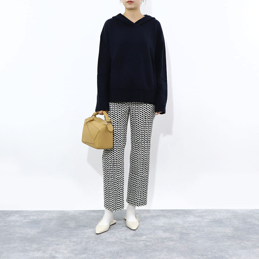 Max Mara ニット ネイビー ニット フード付き セーター 19361121