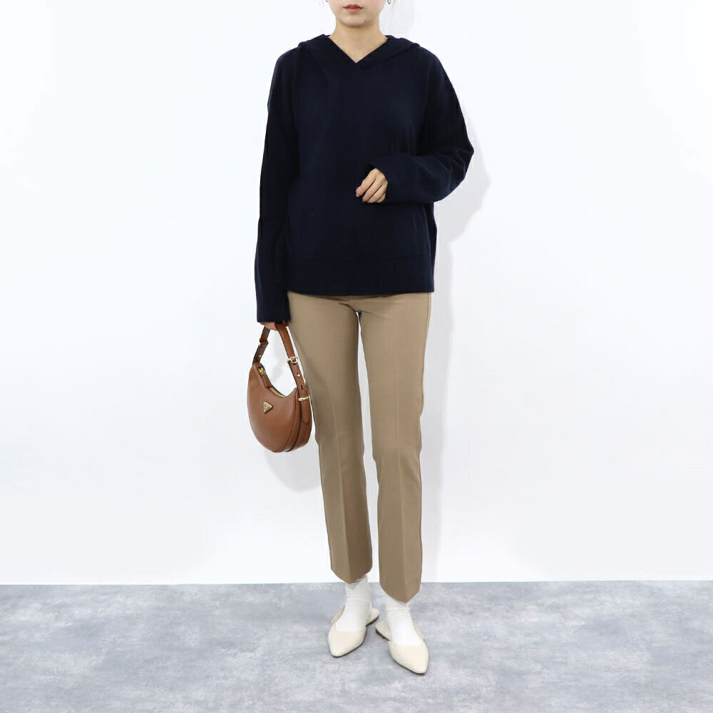 Max Mara ニット ネイビー ニット フード付き セーター 19361121