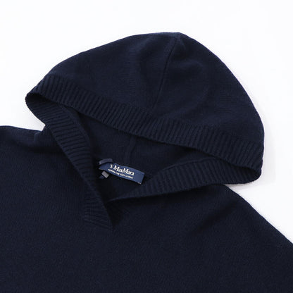 Max Mara ニット ネイビー ニット フード付き セーター 19361121