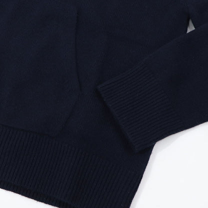 Max Mara ニット ネイビー ニット フード付き セーター 19361121