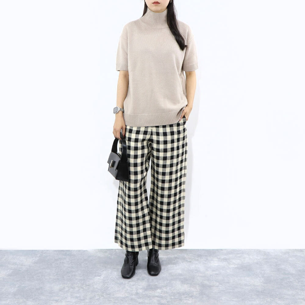 Max Mara ニット ベージュ グレー ニット セーター ショートスリーブ バージン19361131
