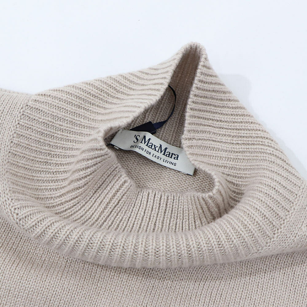 Max Mara ニット ベージュ グレー ニット セーター ショートスリーブ バージン19361131