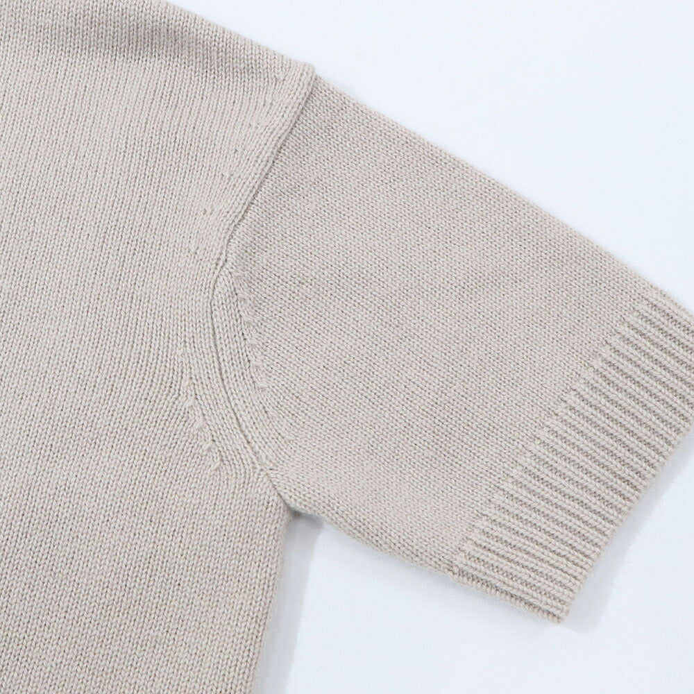 Max Mara ニット ベージュ グレー ニット セーター ショートスリーブ バージン19361131