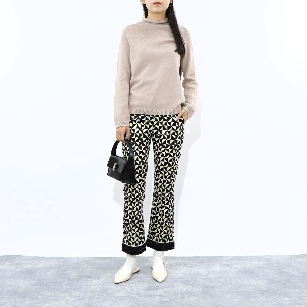 Max Mara ニット ベージュ ハイネック ピンクベージュ 19361161