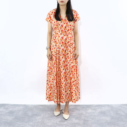 Max Mara ワンピース オレンジ 花柄 62210631