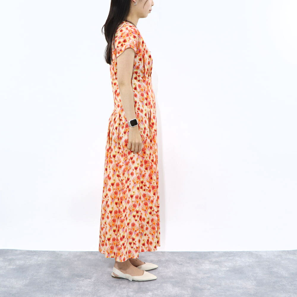 Max Mara ワンピース オレンジ 花柄 62210631