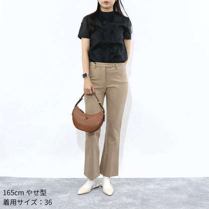 Max Mara ブラウス ブラック ラミー シアー フリル 62610231