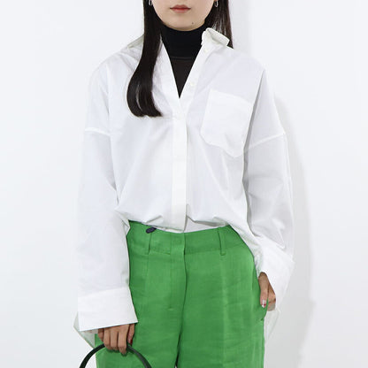 Max Mara ブラウス ホワイト 七分袖 シャツ 91110332