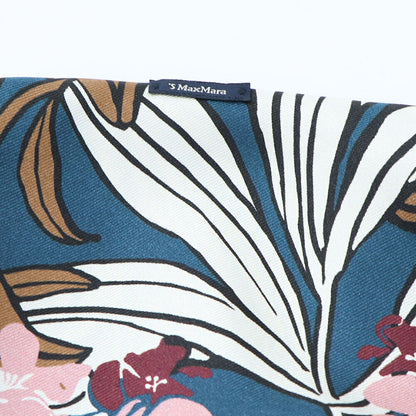 Max Mara ワンピース ネイビー 花柄ワンピース Vネック 92212632