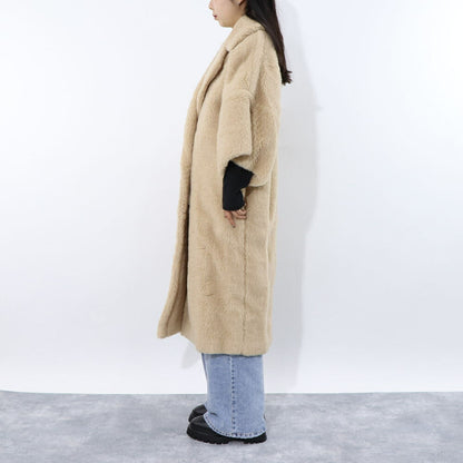 Max Mara ベージュ系 キャメル テディベア コート 10110431