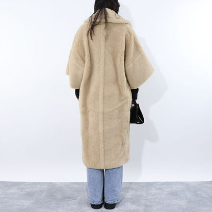 Max Mara ベージュ系 キャメル テディベア コート 10110431