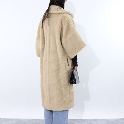 Max Mara ベージュ系 キャメル テディベア コート 10110431