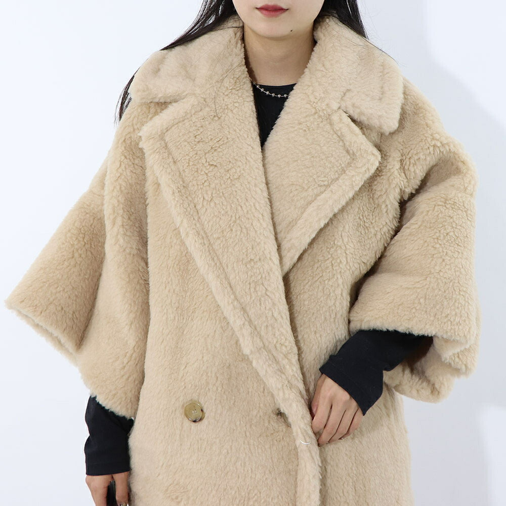 Max Mara ベージュ系 キャメル テディベア コート 10110431