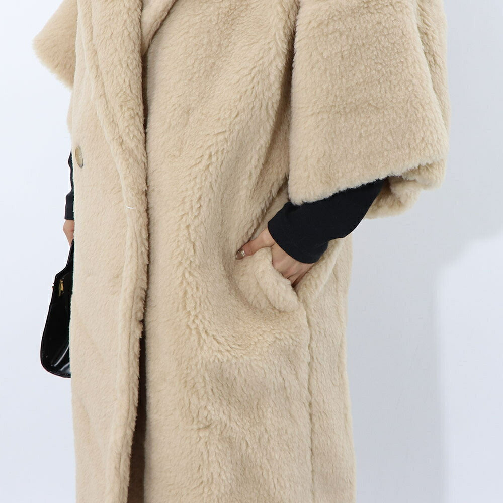 Max Mara ベージュ系 キャメル テディベア コート 10110431