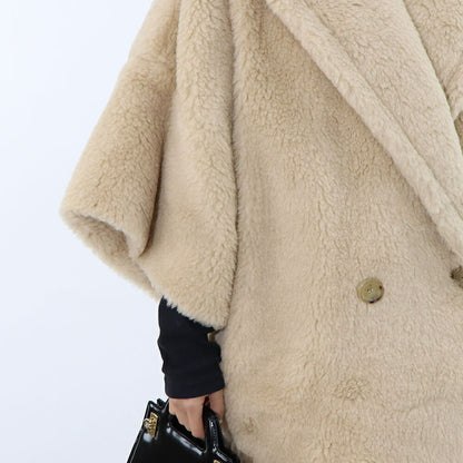 Max Mara ベージュ系 キャメル テディベア コート 10110431