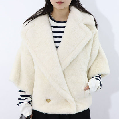 Max Mara コート RIGA ホワイト シンプル テディベア ショートジャケット 10810131