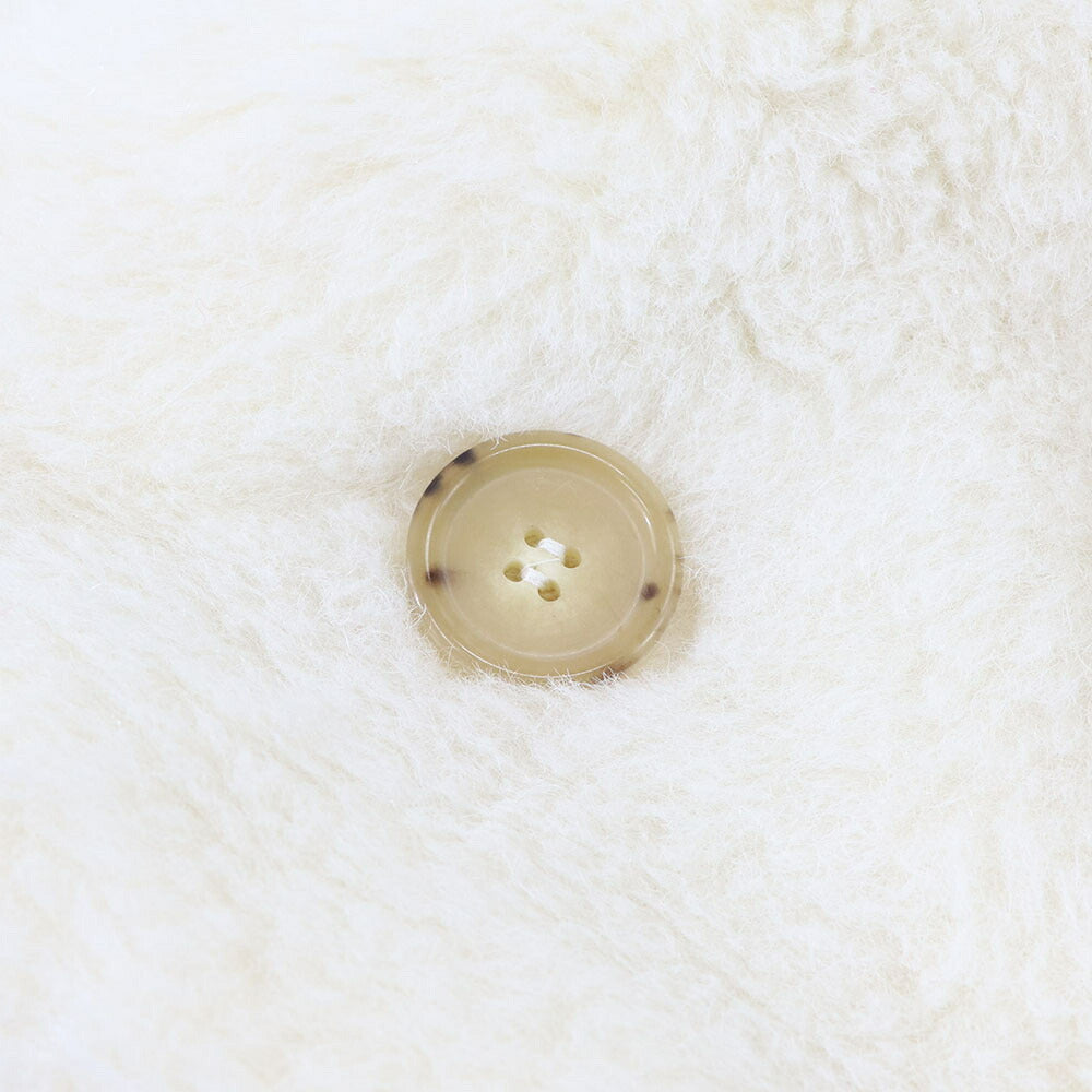 Max Mara コート RIGA ホワイト シンプル テディベア ショートジャケット 10810131