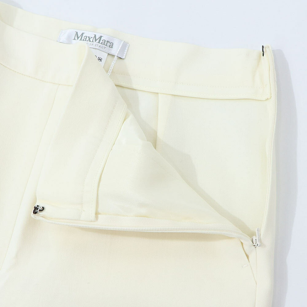 Max Mara ロングパンツ アイボリー ウール サブリナパンツ 11310131