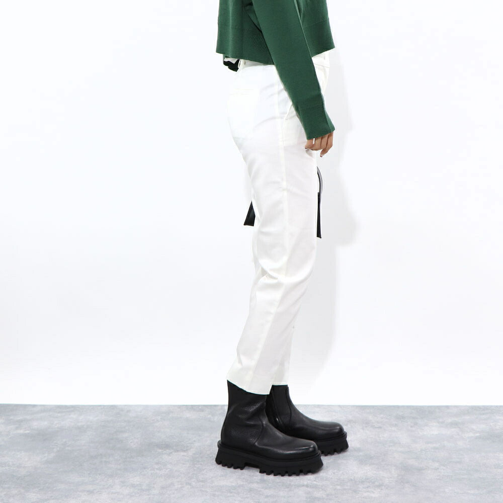 Max Mara ロングパンツ ホワイト トラウザーパンツ テーパードパンツ 11310932