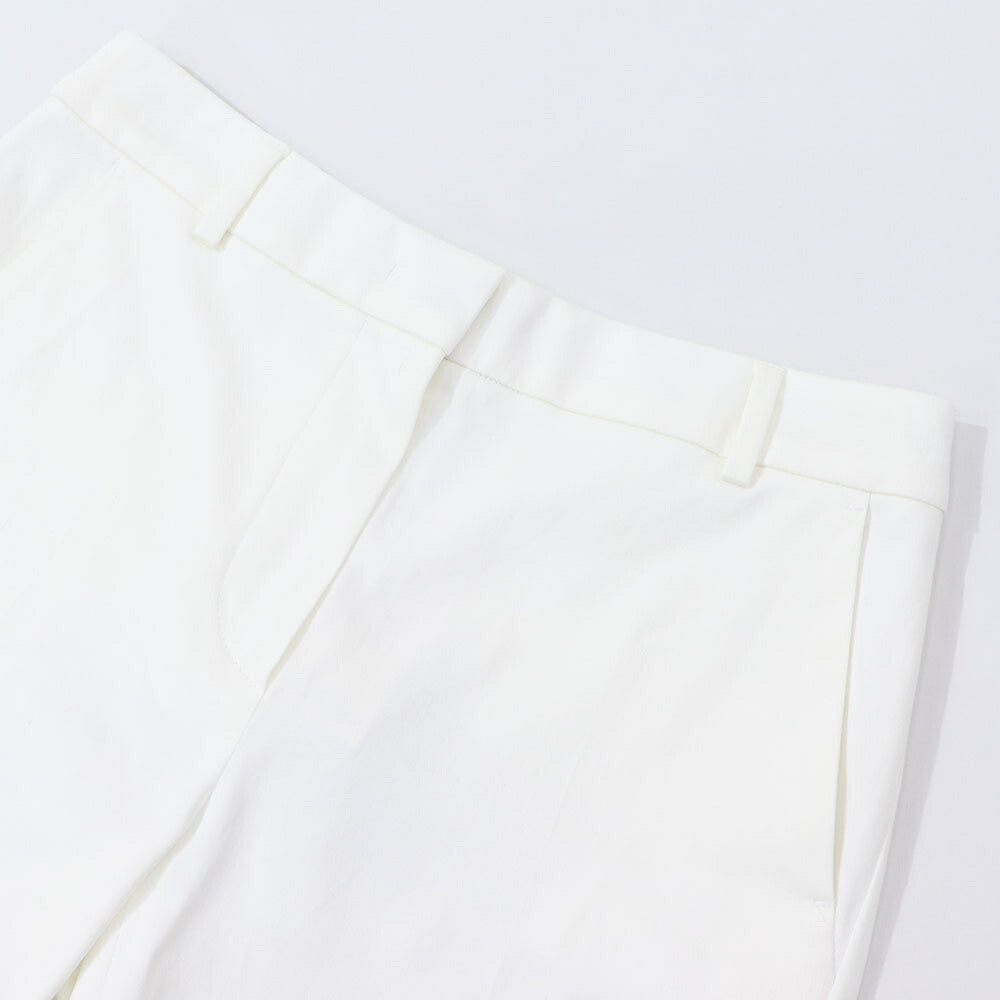 Max Mara ロングパンツ ホワイト トラウザーパンツ テーパードパンツ 11310932
