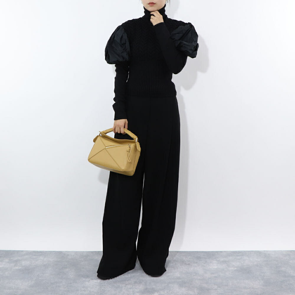 Max Mara ロングパンツ ブラック ワイドパンツ スリット 11360639
