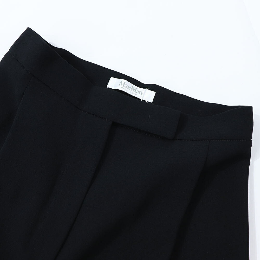 Max Mara ロングパンツ ブラック ワイドパンツ スリット 11360639