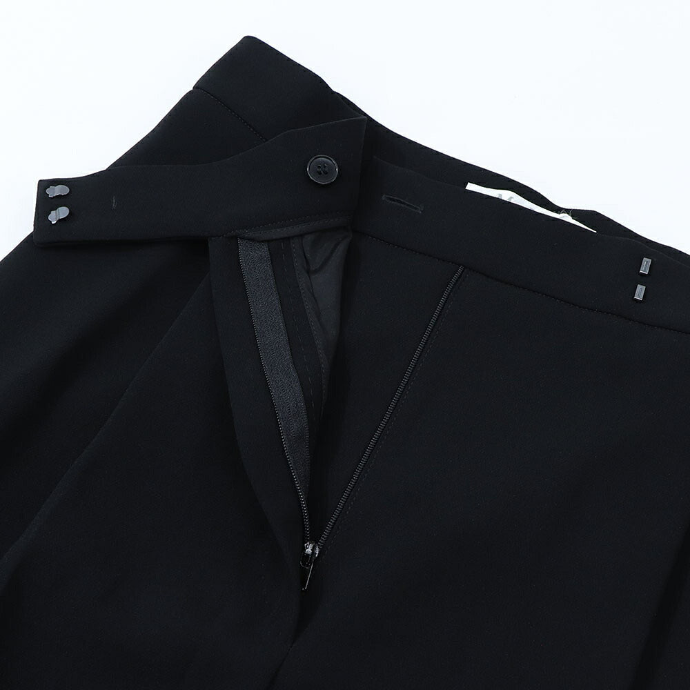 Max Mara ロングパンツ ブラック ワイドパンツ スリット 11360639