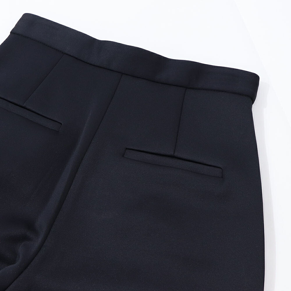 Max Mara ロングパンツ ブラック スラックス ワイドパンツ ハイウエスト 11781021