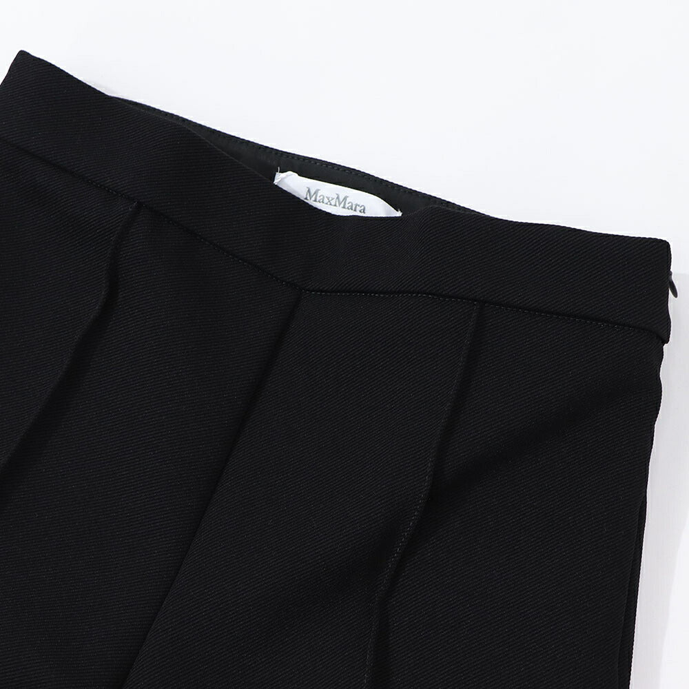 Max Mara ロングパンツ ブラック スキニーフィットパンツ ステッチ加工 17860533