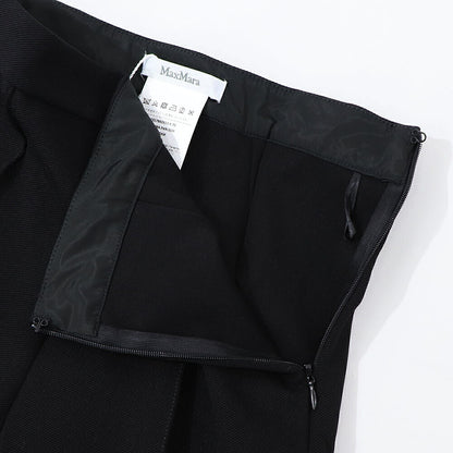 Max Mara ロングパンツ ブラック スキニーフィットパンツ ステッチ加工 17860533