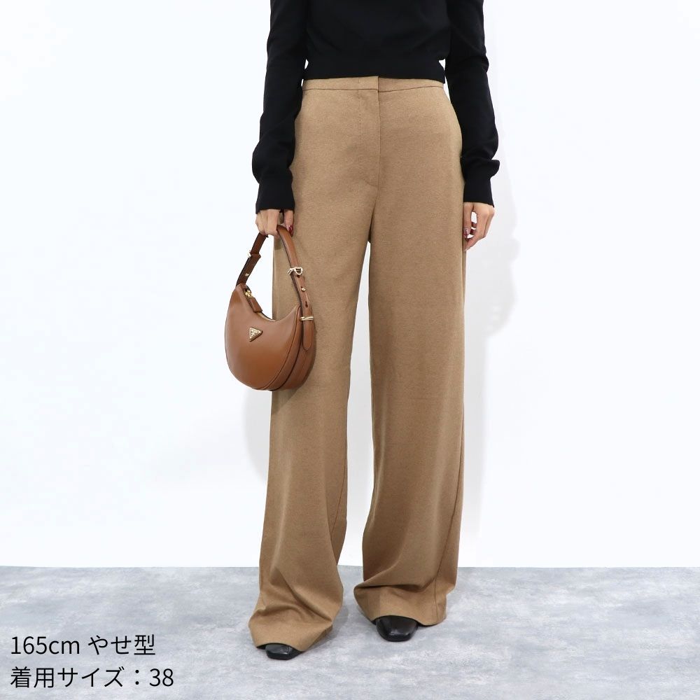 Max Mara ロングパンツ キャメル キャメル ワイドパンツ スラックス 17860633