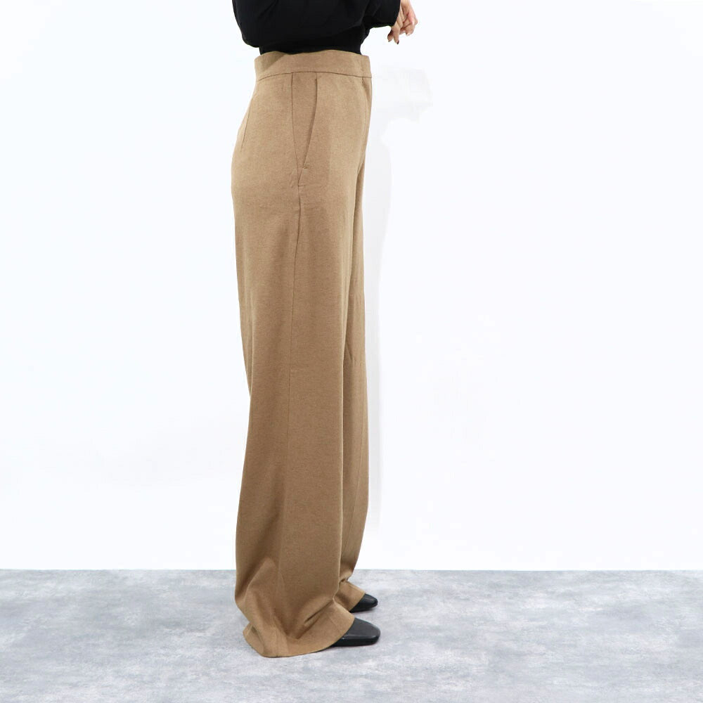 Max Mara ロングパンツ キャメル キャメル ワイドパンツ スラックス 17860633