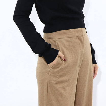 Max Mara ロングパンツ キャメル キャメル ワイドパンツ スラックス 17860633