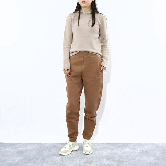 Max Mara ロングパンツ キャメル スウェットパンツ リラックスパンツ ワンポイントロゴ 19781041