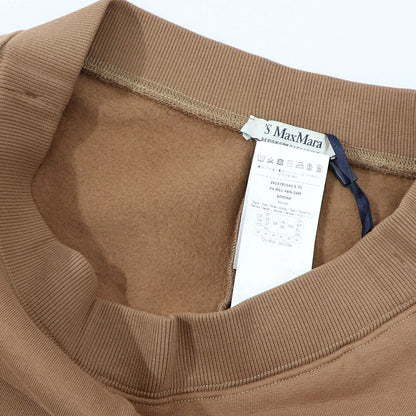 Max Mara ロングパンツ キャメル スウェットパンツ リラックスパンツ ワンポイントロゴ 19781041