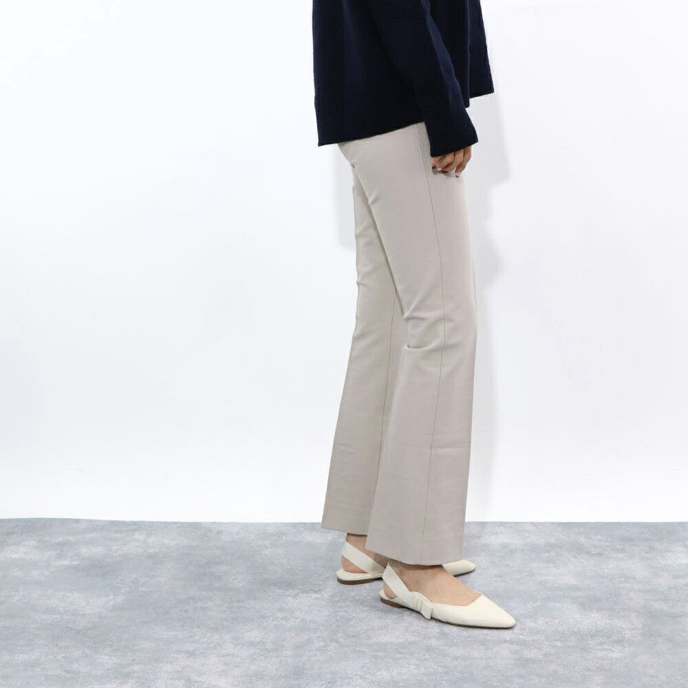 Max Mara ロングパンツ ベージュ グレージュ ビスコース スラックス トラウザーズ シンプル 91310331