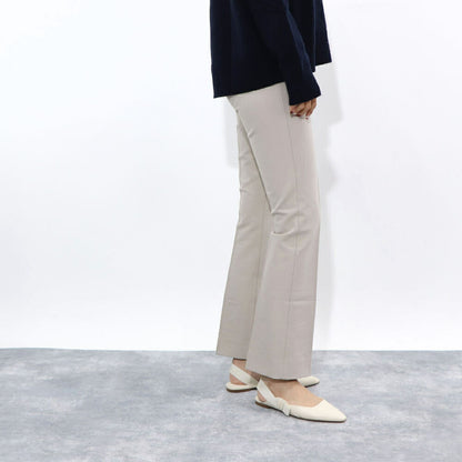 Max Mara ロングパンツ ベージュ グレージュ ビスコース スラックス トラウザーズ シンプル 91310331