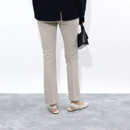 Max Mara ロングパンツ ベージュ グレージュ ビスコース スラックス トラウザーズ シンプル 91310331