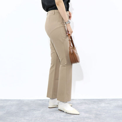 Max Mara ロングパンツ ベージュ グレージュ ビスコース スラックス トラウザーズ シンプル 91310331