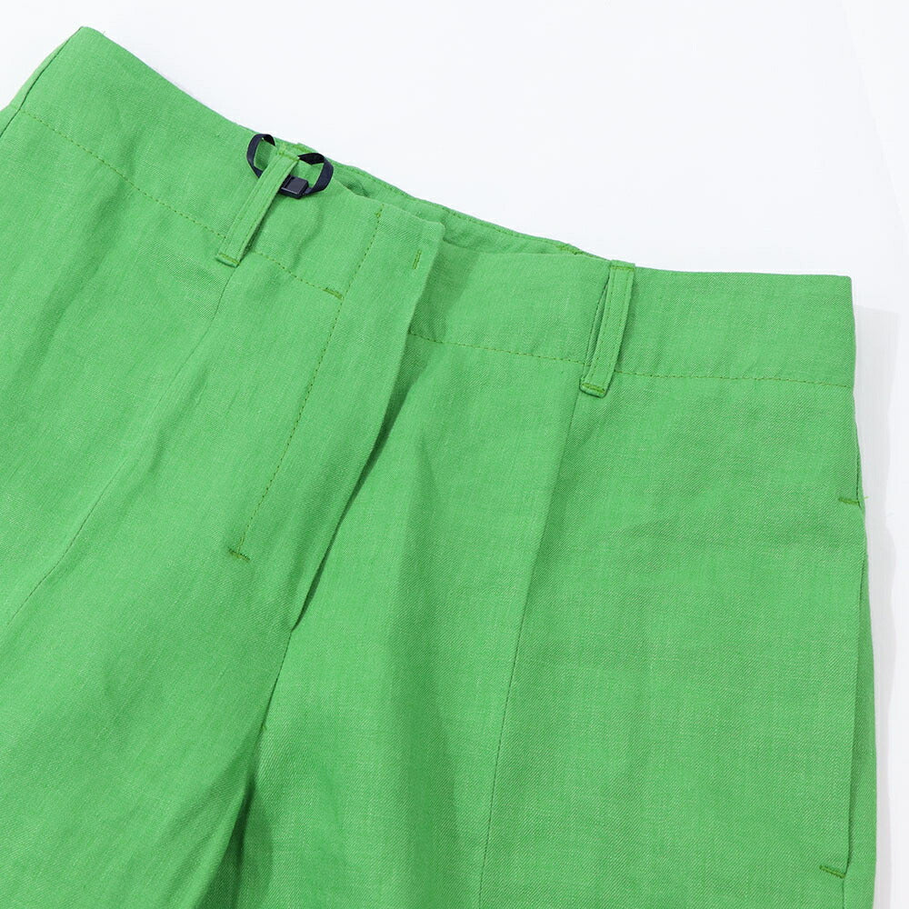 Max Mara ロングパンツ グリーン ストレート ワイドパンツ 91310432