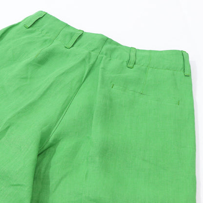 Max Mara ロングパンツ グリーン ストレート ワイドパンツ 91310432