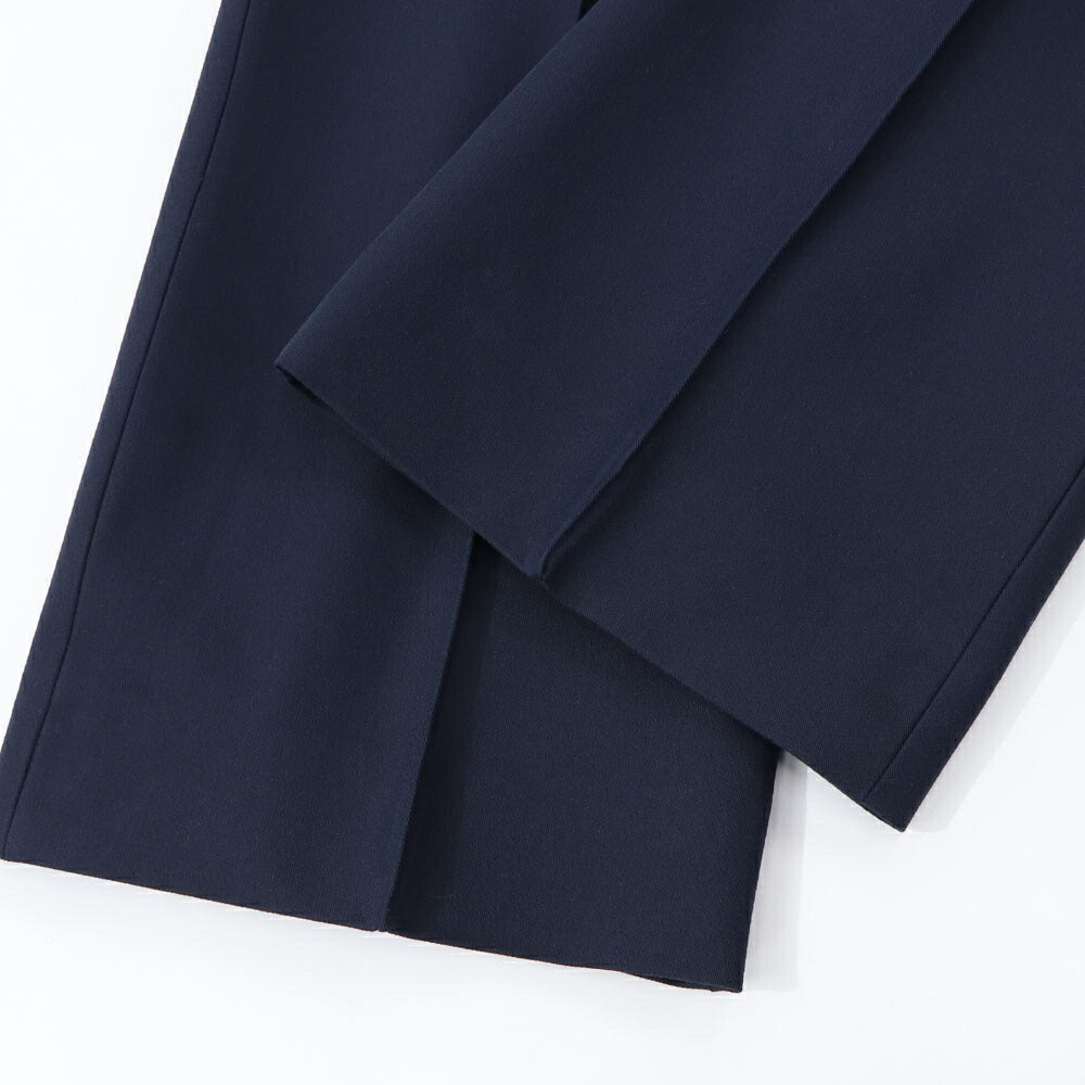 Max Mara ロングパンツ ネイビー スラックス センタープレス 91311431