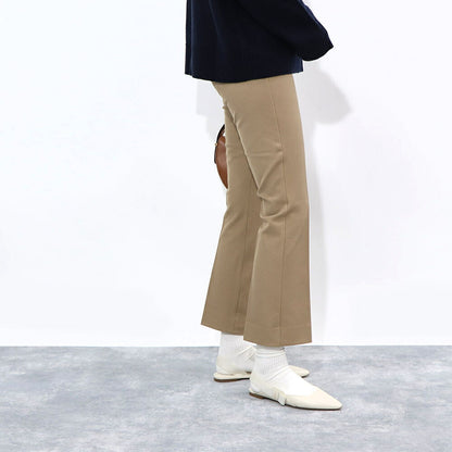 Max Mara ロングパンツ クリーム キャメル ブラック クロップドパンツ トラウザーズ 91360139