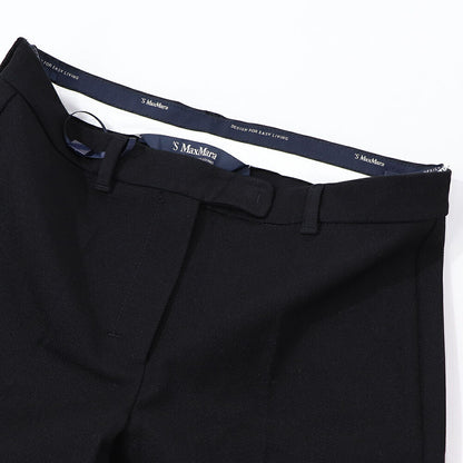 Max Mara ロングパンツ クリーム キャメル ブラック クロップドパンツ トラウザーズ 91360139