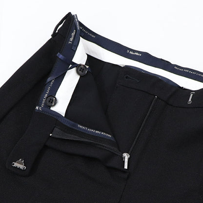 Max Mara ロングパンツ クリーム キャメル ブラック クロップドパンツ トラウザーズ 91360139