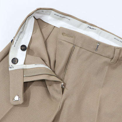 Max Mara ロングパンツ クリーム キャメル ブラック クロップドパンツ トラウザーズ 91360139