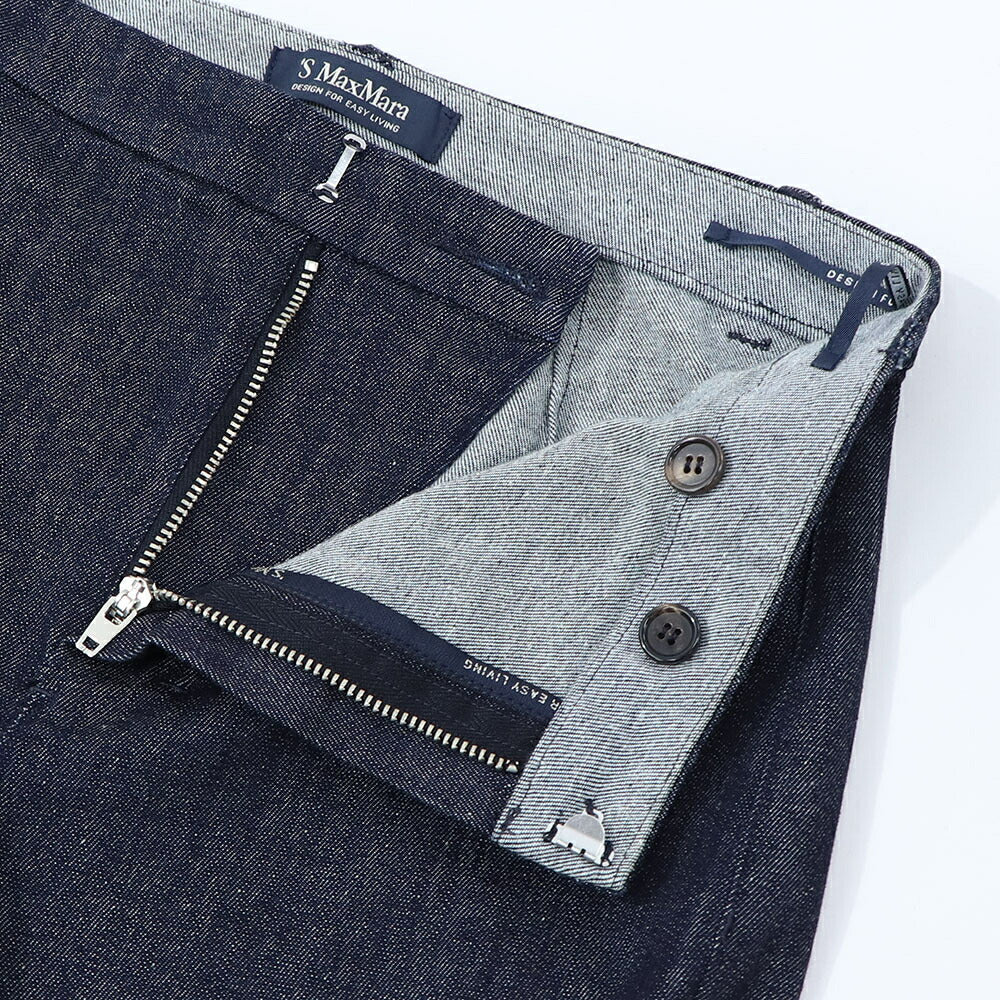 Max Mara ボトムス デニムパンツ インディゴネイビー