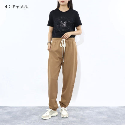 Max Mara ロングパンツ ベージュ キャメル スウェットパンツ