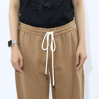 Max Mara ロングパンツ ベージュ キャメル スウェットパンツ